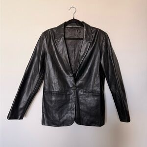 Women's Black Leather Jacket